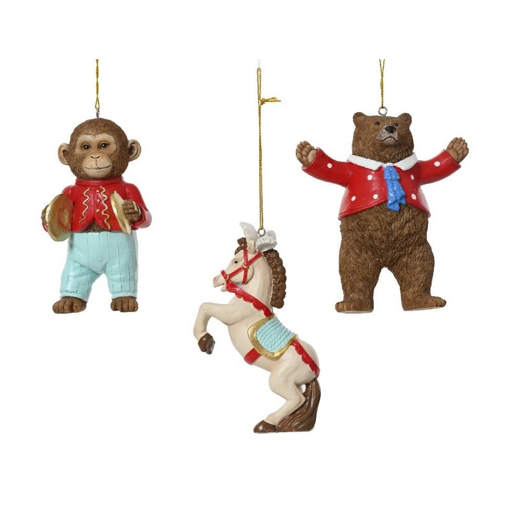 ANIMALI CIRCO H.12 CM. 3 ASSORTITI